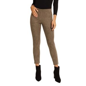 Andrew Marc Faux Suede Leggings – Women's Size Large – Taupe / Mushroom Gray